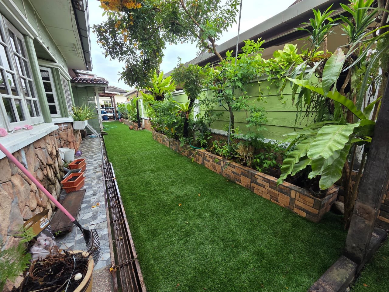 Landskap halaman rumah yang telah siap