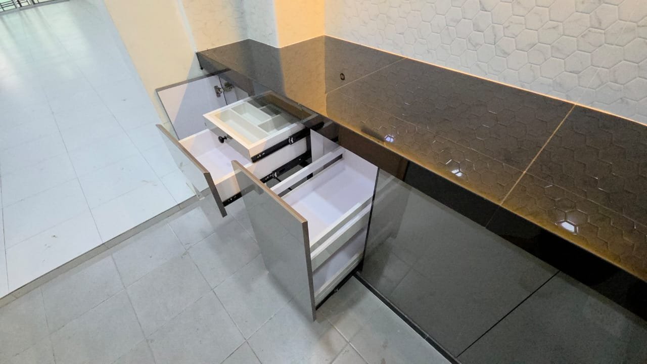Kemasan laci kabinet dapur custom