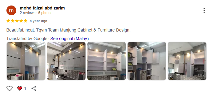 Google review daripada mohd faizal abd zarim